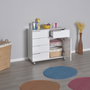 Hanah Home Armario Multiusos Blanco con 5 Cajones